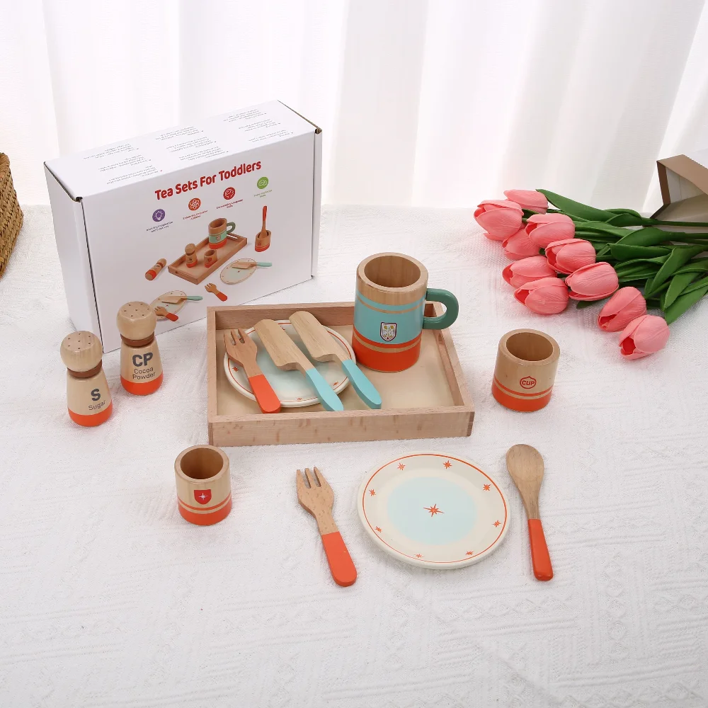 

Детский поднос для игрового домика, нож, вилка, набор кухонных принадлежностей, головоломка и моделирование раннего образования