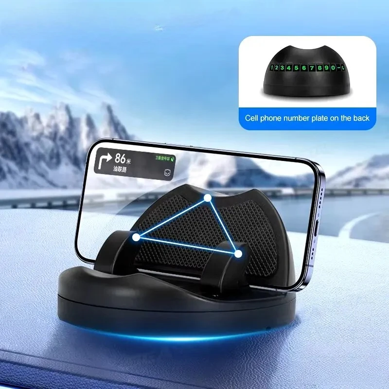 Dashboard Car Phone Mount Holder One-Handed Operation Car Navigation Holder
