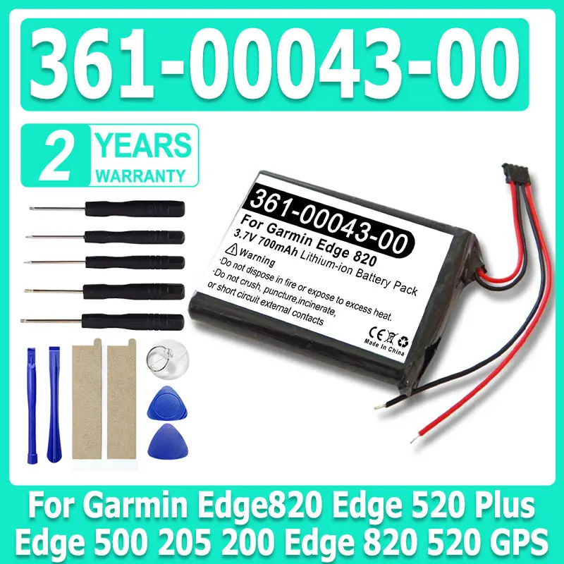 

High Quality 361-00043-00 Replace Battery For Garmin Edge820 Edge 520 Plus Edge 500 205 200 Edge 820 520 GPS Cycling Computer