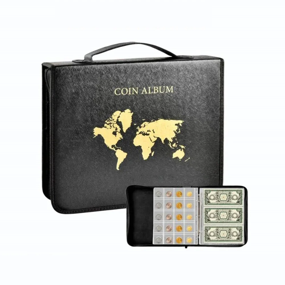 Large-capacity Coin Commemorative Collection Book Collection Folder Binder Transparent Coin Collection Ancient Coin Portable Bag