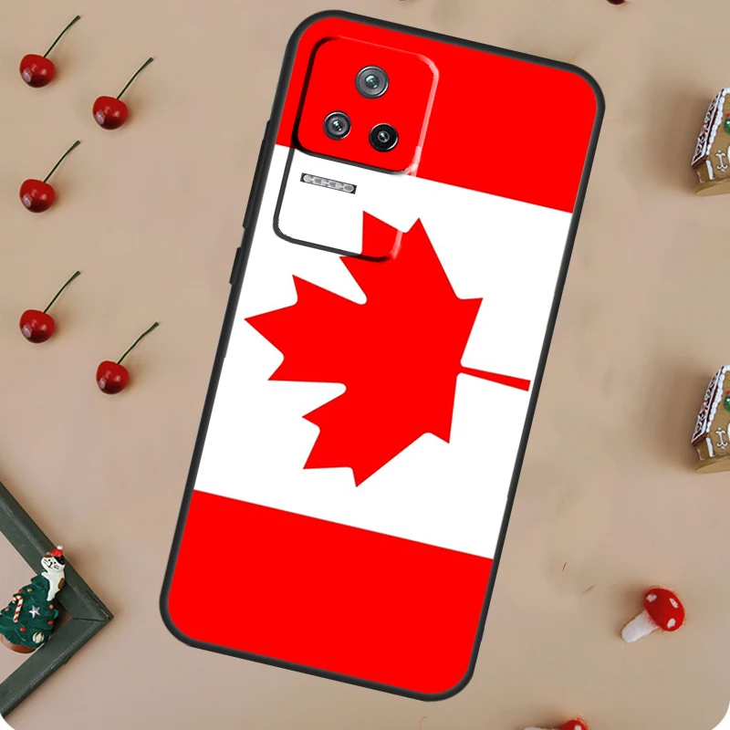 Canada Canadian Flag Case For Xiaomi 13 14 13T Pro 12T 11T 12 Lite POCO M6 X6 Pro X3 X4 X5 F3 F4 M5s F5 Cover