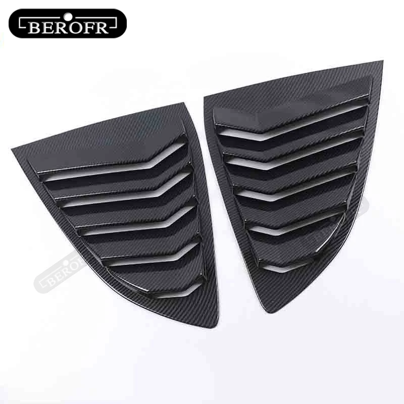 For Honda Breeze 2020 Carbon Fibre Rear Window Side Vent Louver Shutter Cover Trim
