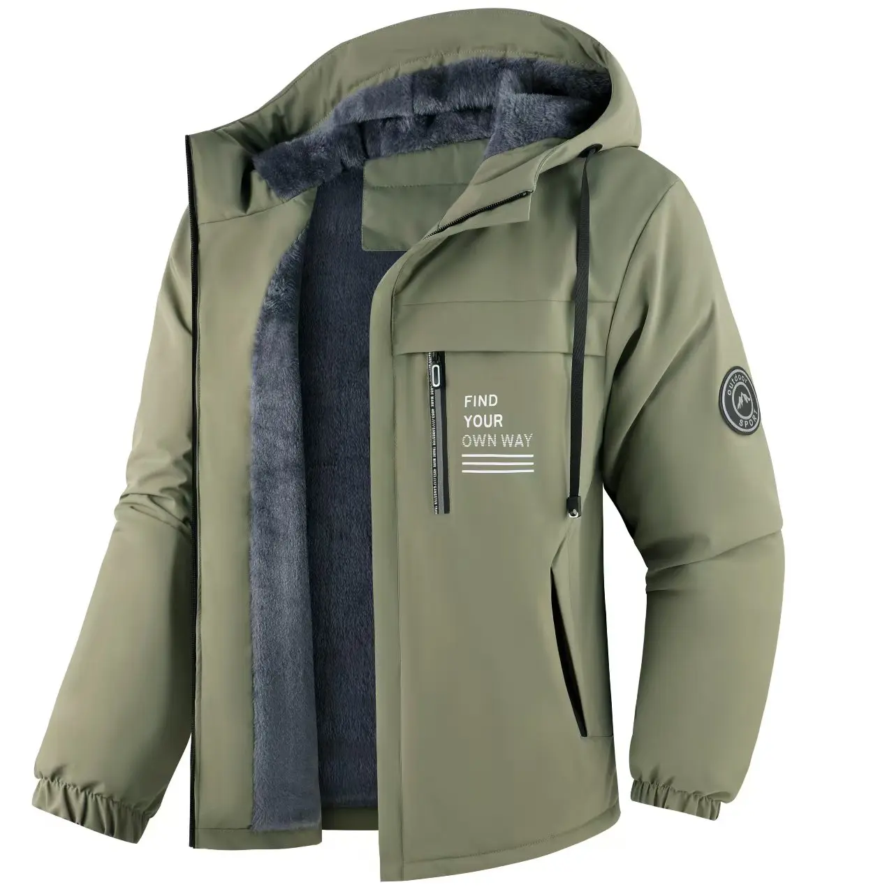 Men's Jacket Stand Collar Stamp Mens Parka Winter New Down Jacket Fleece Warm Jackets Men Business Leisure Coat Baseball Coats