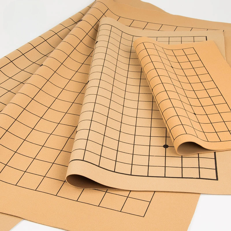 1 Buah 45CM * 51CM Dua Sisi Penggunaan Ganda Praktek Gomoku PU Go Board Kain Beludru Lembut Tahan Air Tahan Aus Dapat Dilipat Pemula