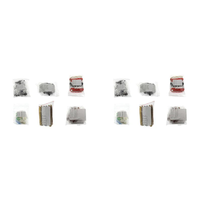 

AB33-2780PCS 6 видов компонентов Пакет резисторов Электролитический конденсатор Пакет диодов Электролитический конденсатор