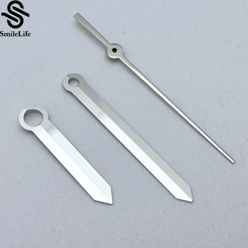 SmileLife NH35 manecillas de reloj plateadas pulidas compatibles con NH35/NH36/4R/7S movimiento automático accesorios de reloj mecánico