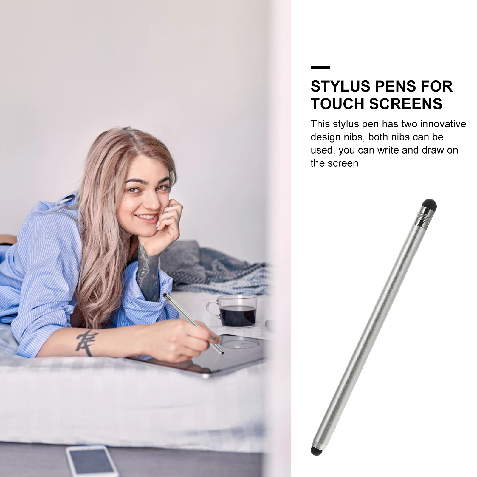 

Capacitive Stylus Screen Pens for Phones Tablets Universal Touchscreen Device Aluminum Alloy Precise Smooth