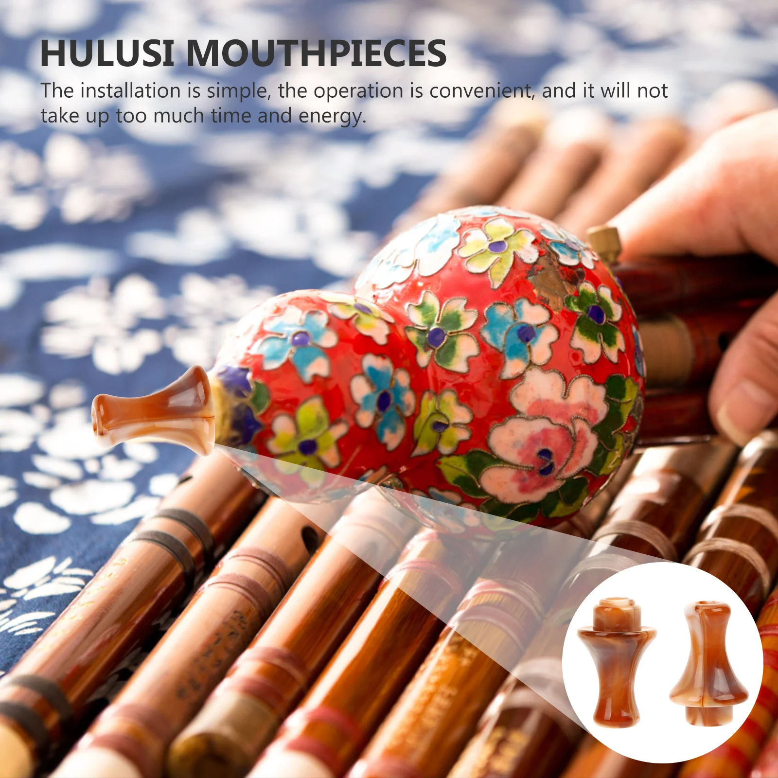 

16Pcs Hulusi Mouthpieces Resin Universal Mouthpieces Polished Surface Practical Blow Aid Music Instrument Accessories