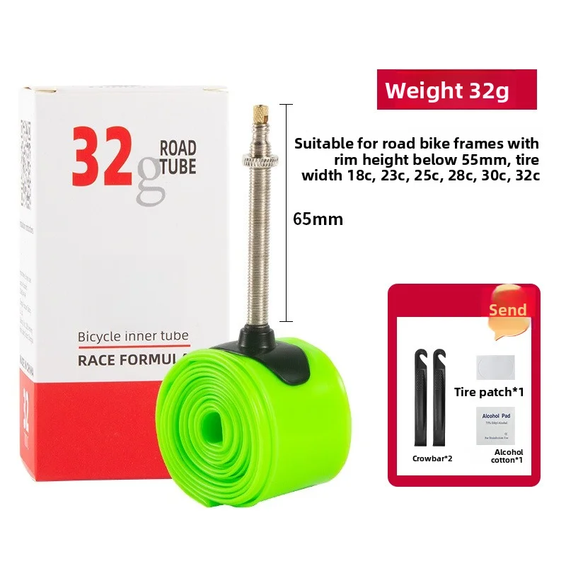 Ultra Light TPU Road Bike Inner Tube, Puncture Resistant Wearproof Presta Valve Bicycle Spare Tire Cycling Repair Accessory