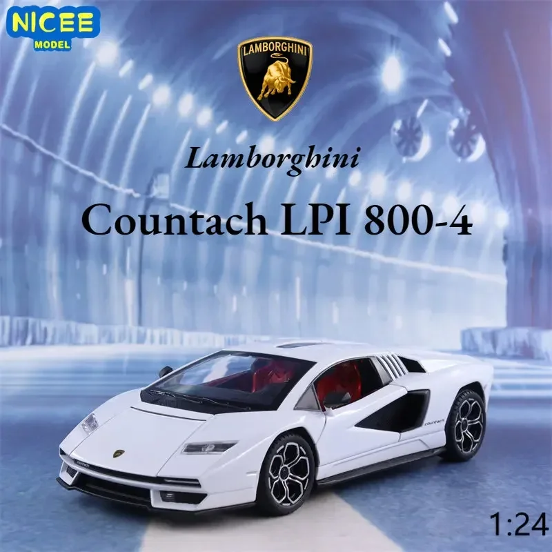 

1:24 Lamborghini Countach LPI 800-4 модель автомобиля из сплава, имитация украшения автомобиля, коллекция, подарочная игрушка