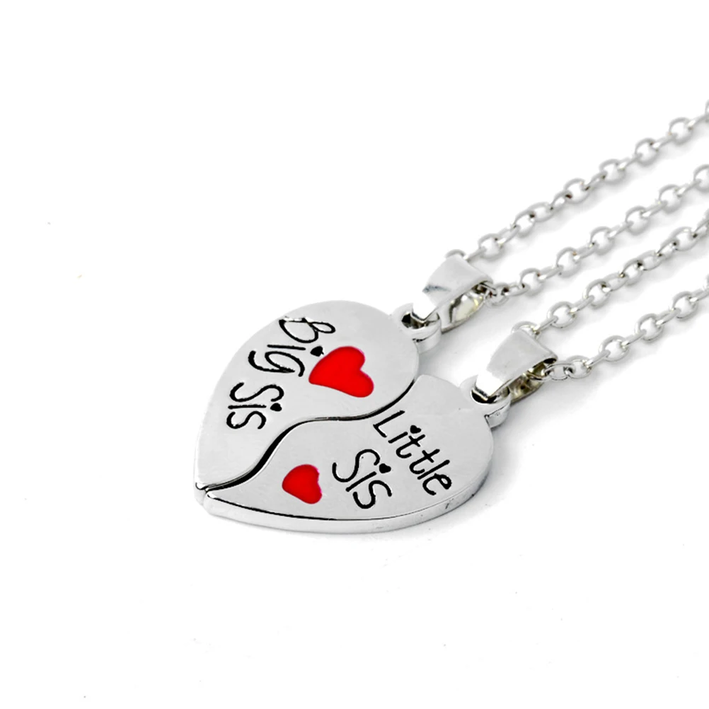 

3 Pairs Heart Pendant Necklace Fashion Alloy Women Jewelry Birthday Party Gift Trendy Accessories