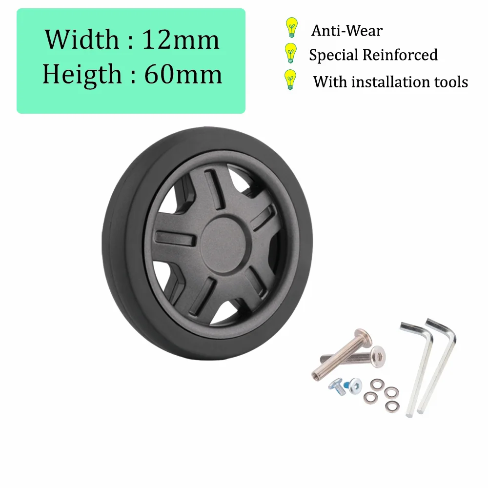 Luggage Wheel Part Replacement Airplane Wheels Wheel Rims Wheel Blades Trolley Case Universal Wheel Repair Suitcase Wheel Pulley