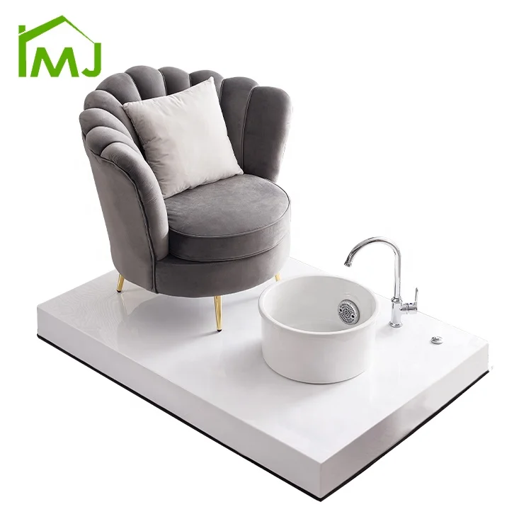 Factory Custom Salon Whirlpool Discharge Pump Foot Bath Chair Nail Spa Pedicure Chair