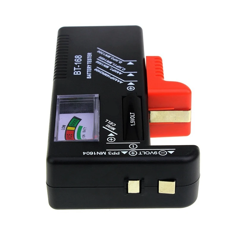 BT-168 AA/AAA/C/D/9V/1.5V Universal Button Cell Battery Colour Coded Meter Checker BT168