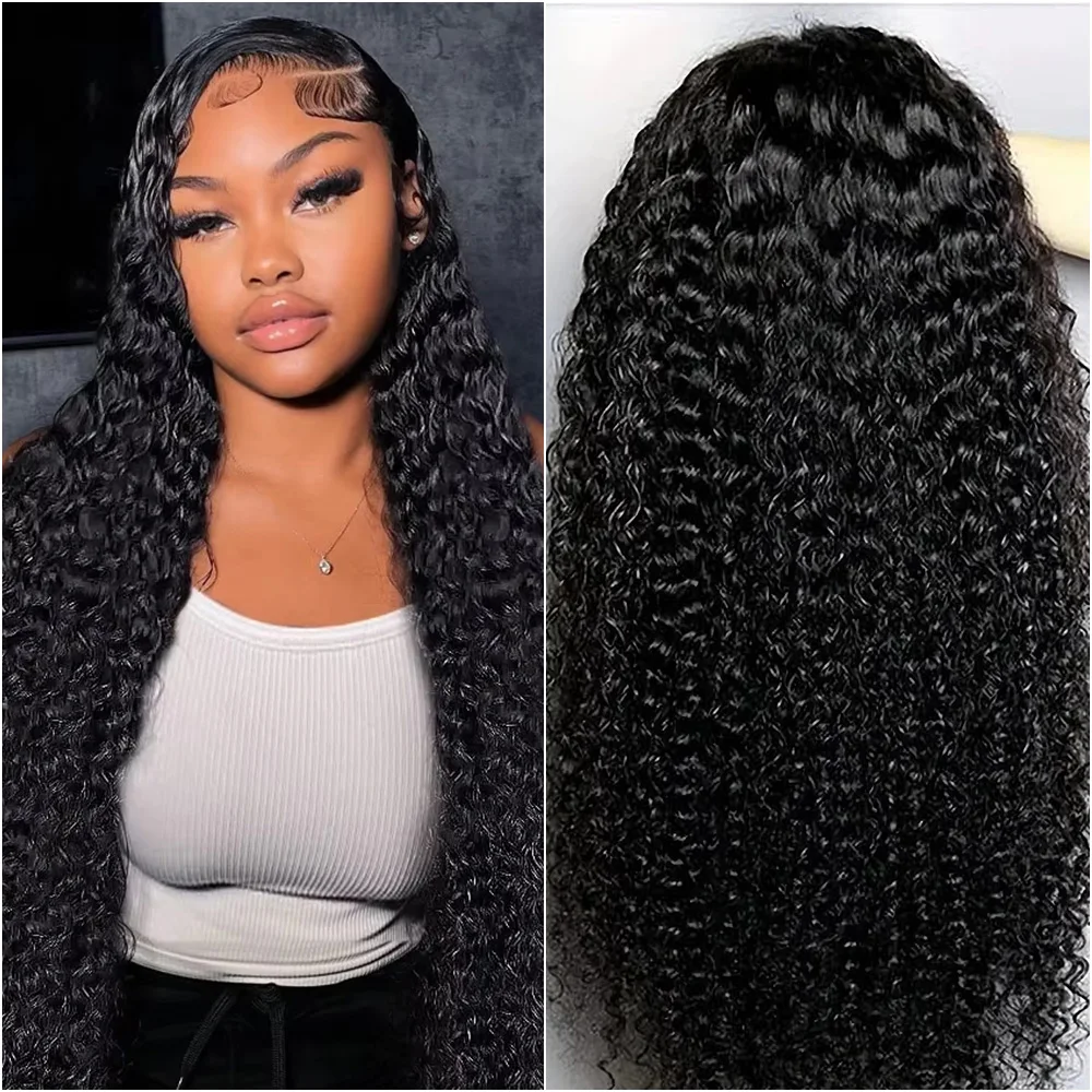 

Парик из натуральных волос с глубокими волнистыми локонами, 13x6 HD Lace Frontal, предварительно выщипанный, плотность 200%, 7x6, без клея, с прозрачным кружевом, для женщин
