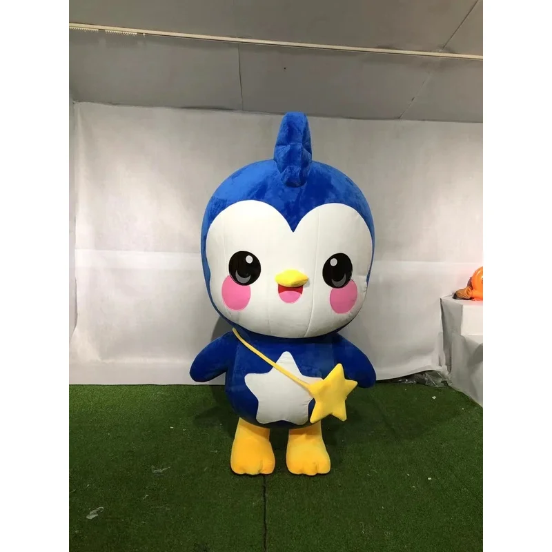 Inflatable penguin mascot Cute Character Adult cute New penguin Mascot Costume fancy  Halloween party costume no battery