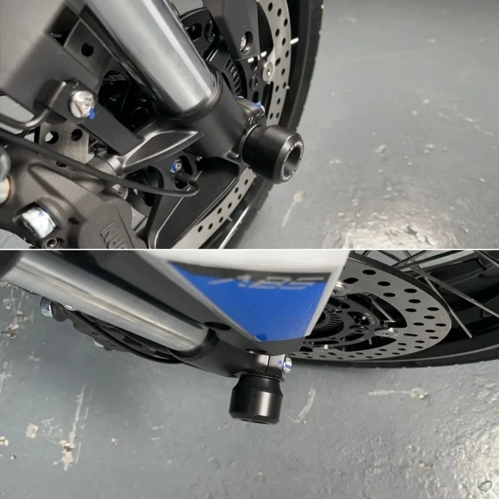 อุปกรณ์เสริมสำหรับรถมอเตอร์ไซค์ ชิ้นส่วนดัดแปลง ล้อหน้า ป้องกันแกนล้อ ลูกบอลกันกระแทก ตัวกันล้มโช้คหน้า สำหรับ ZONTES 368G