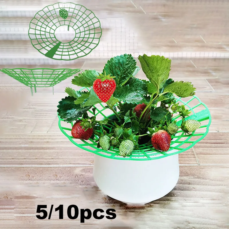 

round Strawberry Stand Green Climbing Trellis Home Vine Pillar Light weight Garden Tool Frame Holder Plant Plastic Fruit Support