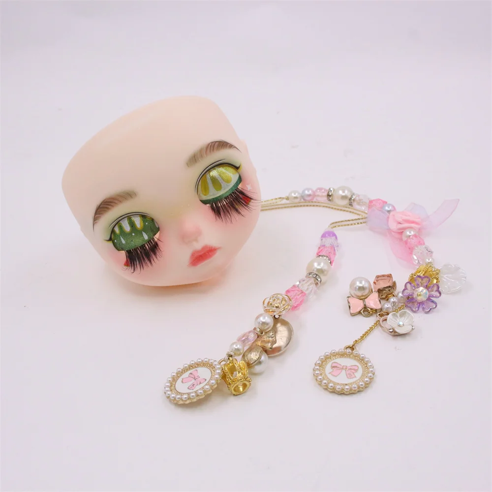 Glück Tage 1/6 blyth puppe hand make-up weiß haut matte gesicht platte, schraube und schöne aufenthalt cord