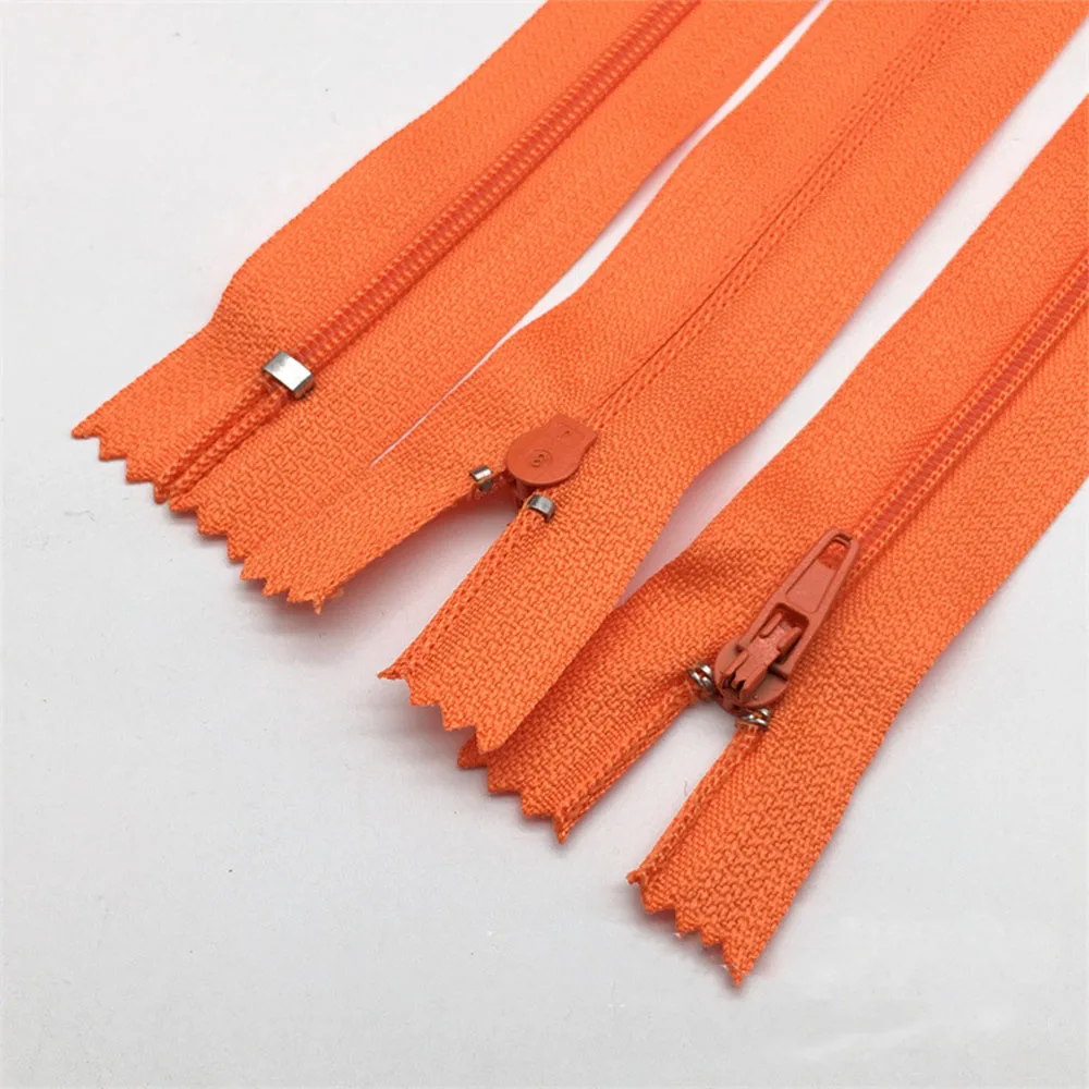 10PCS Nylon Zipper 20cm Assorted Colors Closed End Short Zippers Bulk for Pocket Handbag Pants Clothing Sewing Supplies DIY