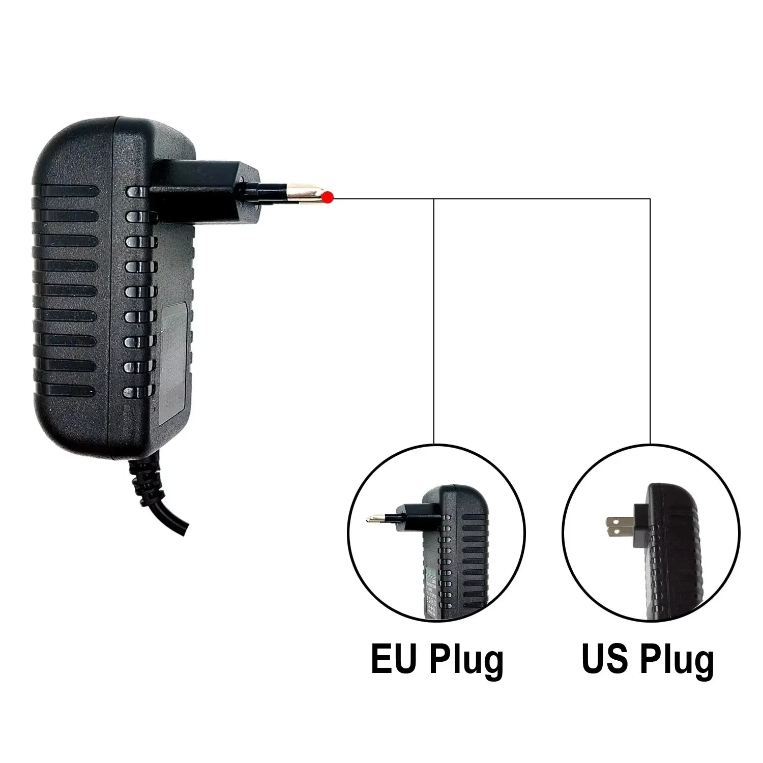 Power Adapter AC 100-240V Input DC Output Supply Charger EU/US 12V Universal Adapter Converter Plug for Camera DVR LED Robot LED