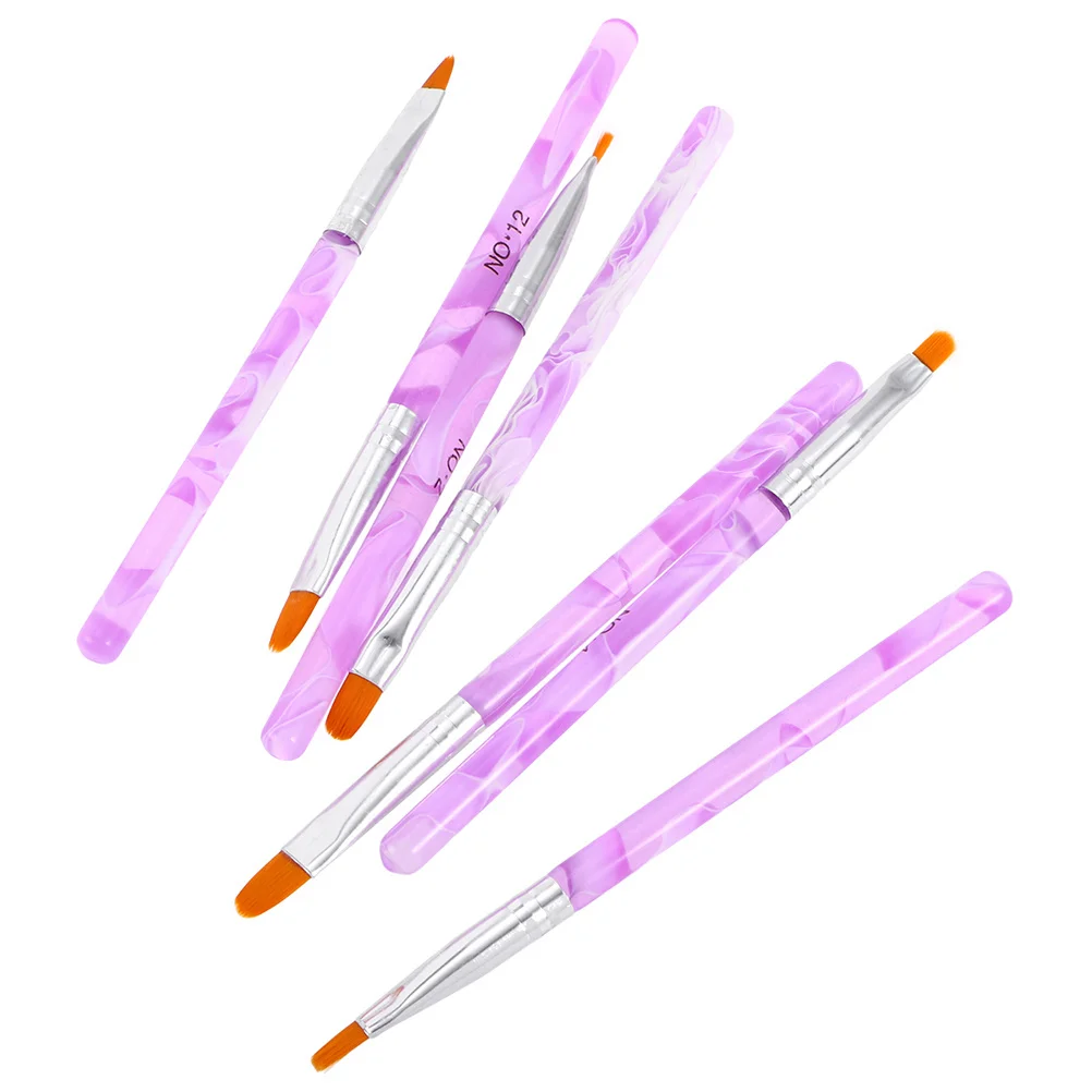 

14Pcs Nail Art Brush Set Uv Gel Nail Painting Pen Builder Tools Separate Tube Protection for French 3D Plaid Flower Patterns