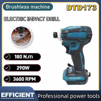 Fit Makita  DTD173 Cordless Electric Screwdriver Brushless Auto Repair Impact Screwdriver 220N.m Electric Driver Tools For 18V