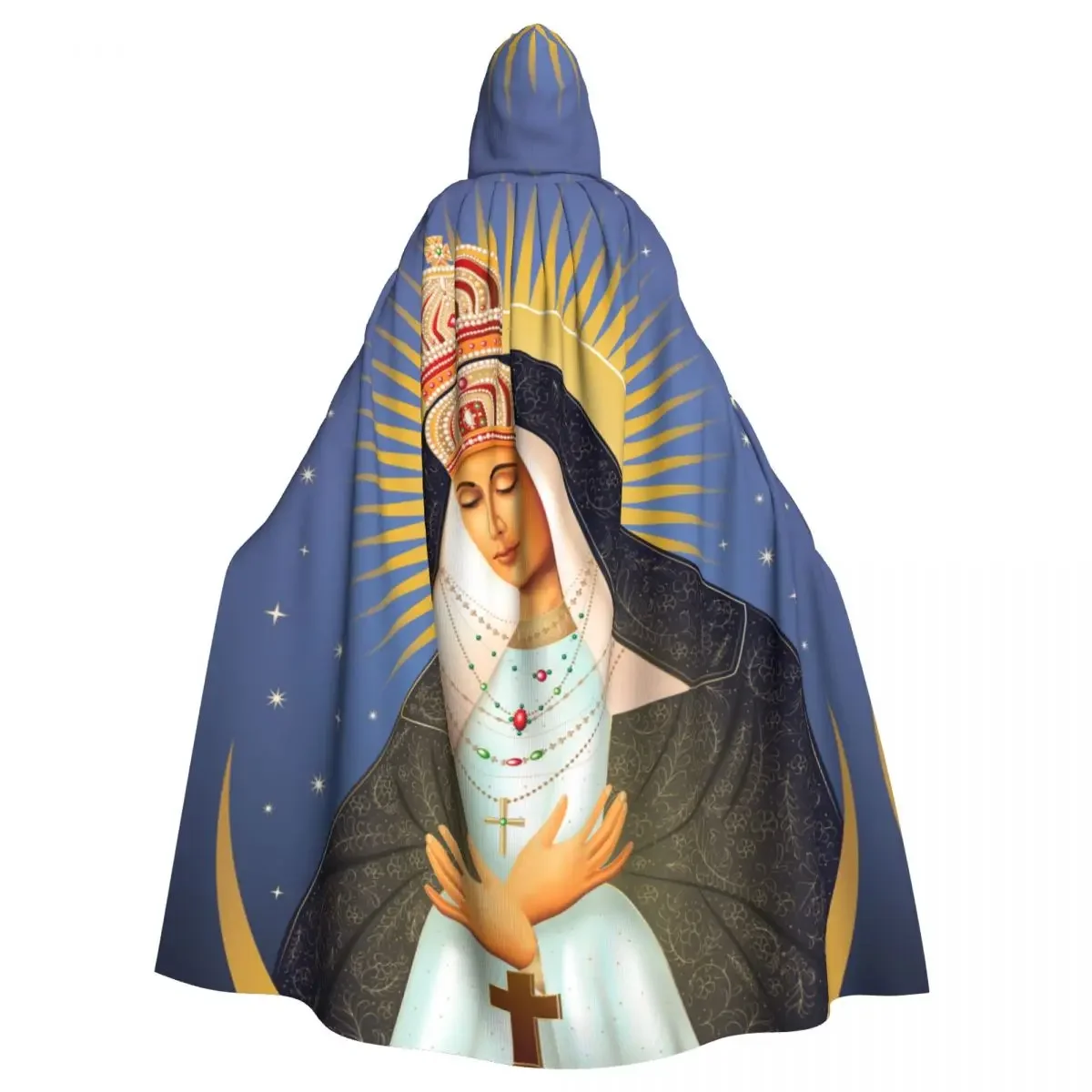 

z kapturem unisex z kapturem Guadalupe Virgin Mary Vampire Witch Cape Cosplay