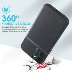 iPhone 12 13 14 15 Pro Max 14 Plus iPhone 12 13 Mini 11 용 배터리 케이스 Extenal 배터리 충전 케이스 PowerBank