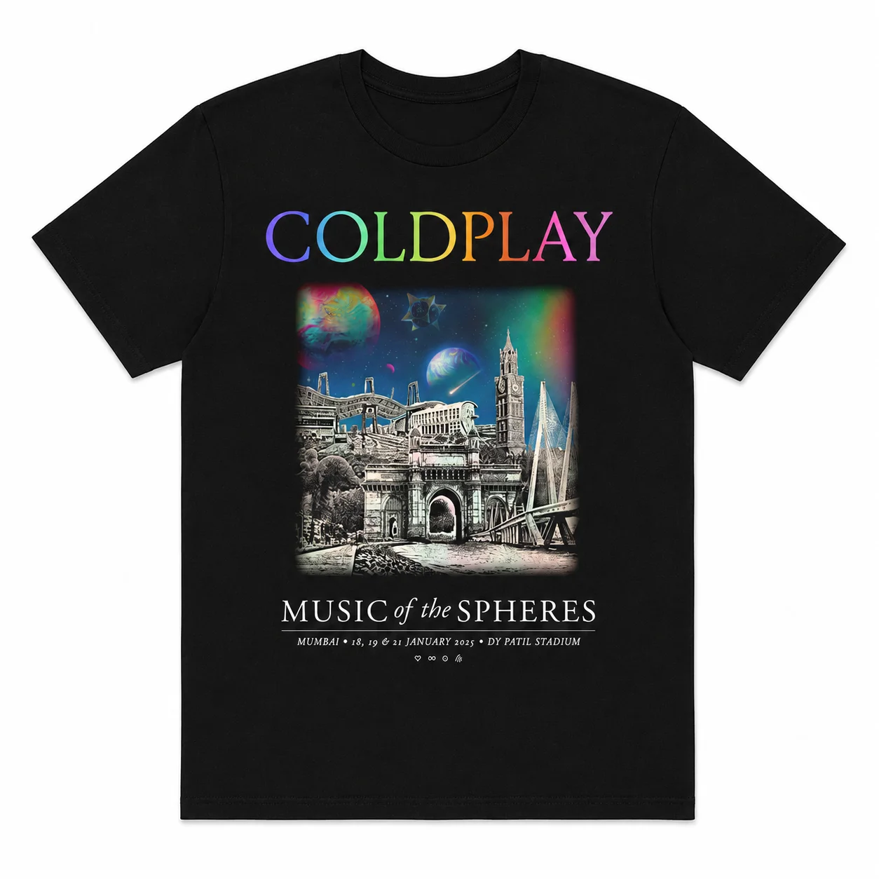 2026 Youth Sports Coldplay Comfortable Breathable High-quality Retro T-shirt Y2k Ins