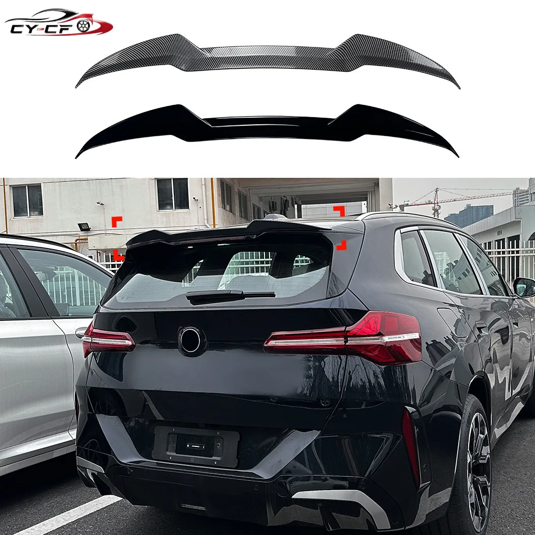 For 2025-2026 BMW X3 G45 G48 M Sport Car Rear Spoiler Tail Wing Extension Body Kits Rear Trunk Lip Trim Gloss Black Carbon Look