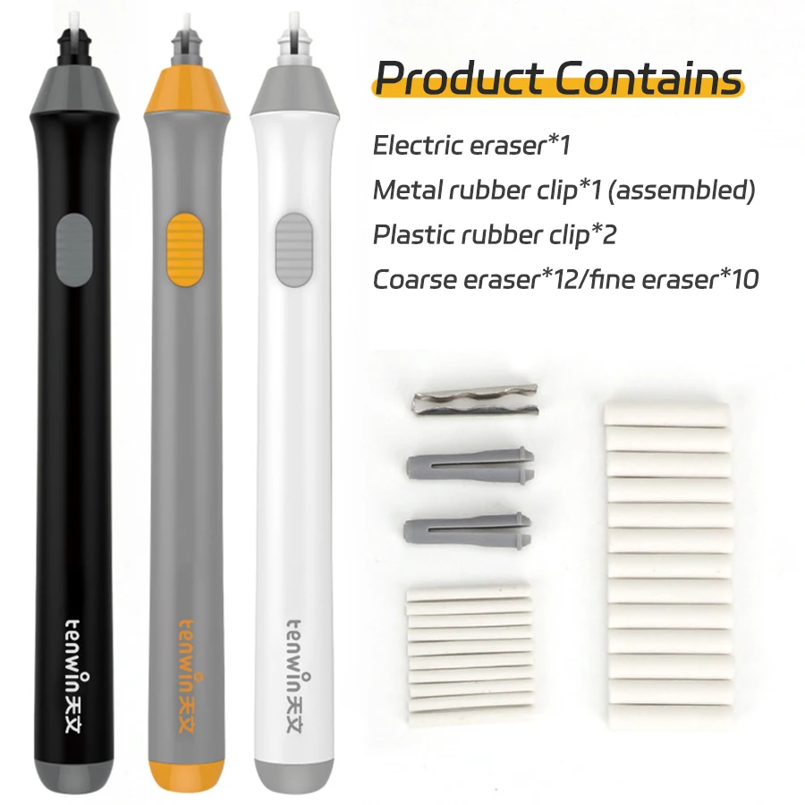Electric Art Eraser com Refill, Esboço Lápis, Multi-Function, Correção de Escrita, Papelaria Escolar, Material de Escritório