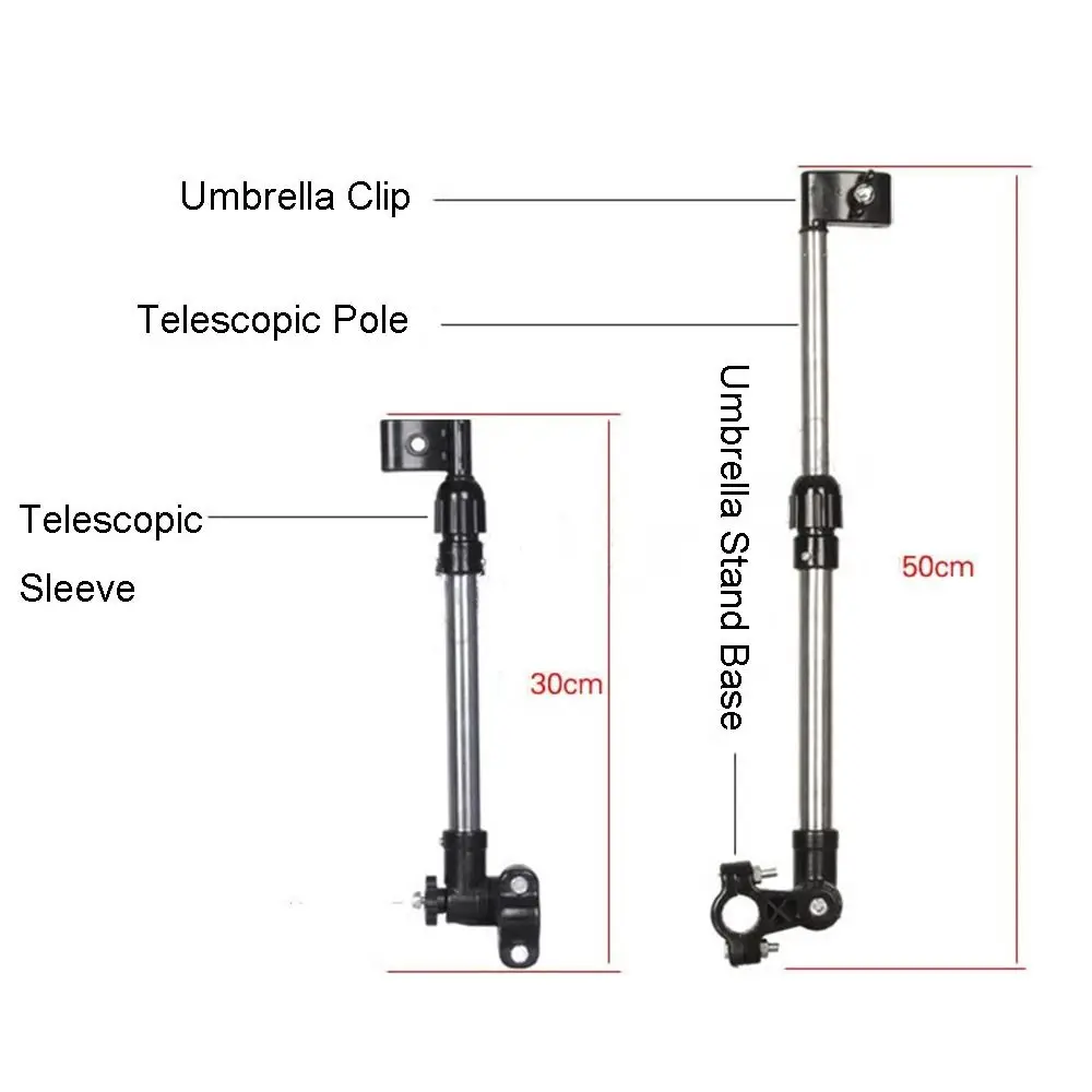 Soporte de montaje para cochecito, accesorios para sombrilla de carrito de bebé, ajustable, para sombrilla, bicicleta