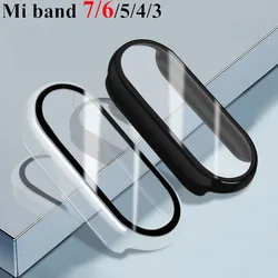 Case cover+glass For Xiaomi Mi Band 8 7 6 Accessories Case+Film Full Coverage Protective Cover Miband 7 6 5 4 3 screen protector