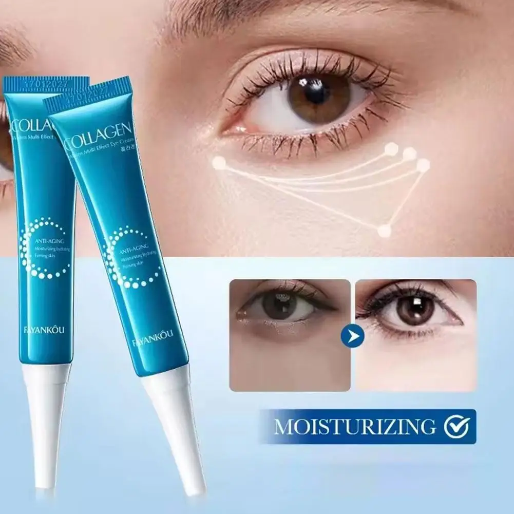 1/2/3pcs Collagen Eye Cream Fade Fine Line Moisturizing Firming Smooth Eye Skin Care Hydrating Brightening Remove Dark Circle