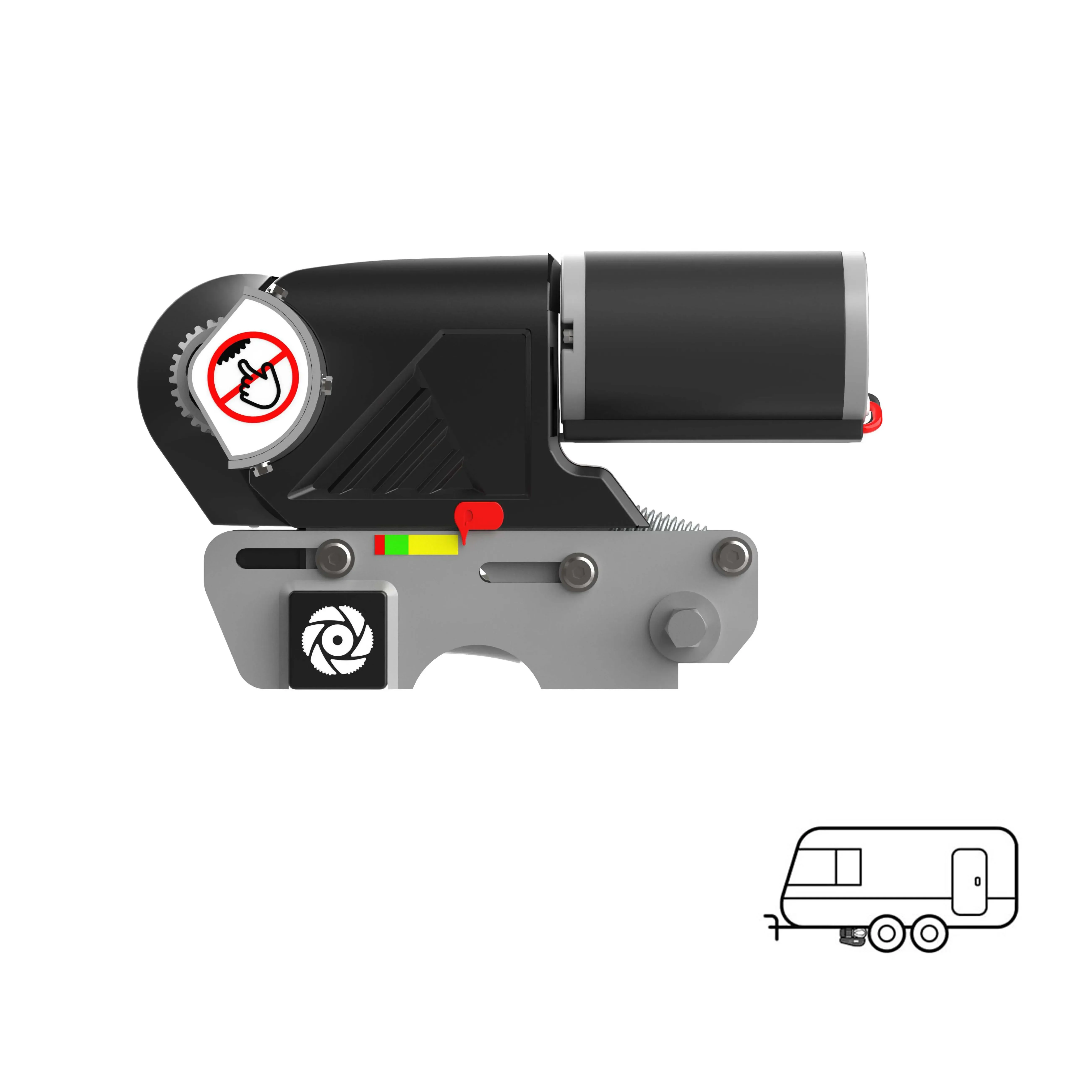 

Комплект для тяжелого электрического приводу с одной двойной цепной осью и цепным приводом