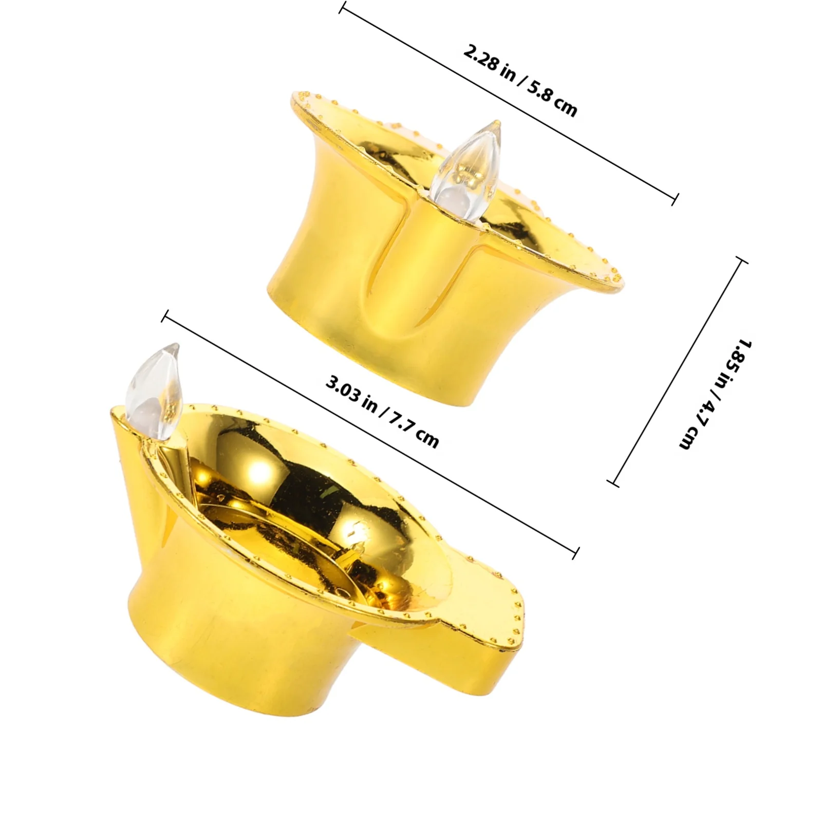 4 قطع من شموع LED الإبداعية عديمة اللهب خفيفة الوزن ومدمجة تعمل مصابيح زخرفية لحفلات الزفاف ذات الجو الرومانسي