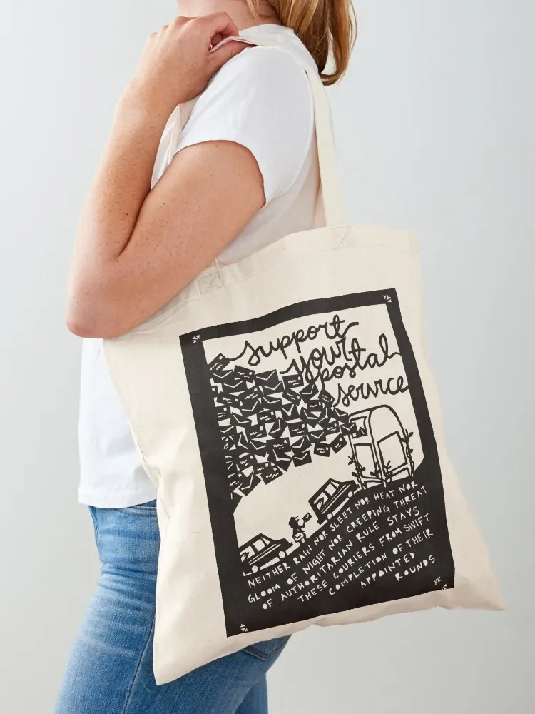 Support Your Postal Service Tote Bag Women's beach bags custom bags shopper bags Custom bag Tote Bag