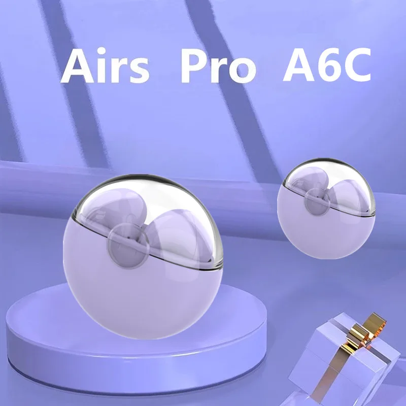 A6C TWS หูฟังไร้สายควบคุมแบบสัมผัสหูฟังบลูทูธ5.0หูฟังกีฬาชุดหูฟังเพลงสำหรับโทรศัพท์ iPhone Xiaomi