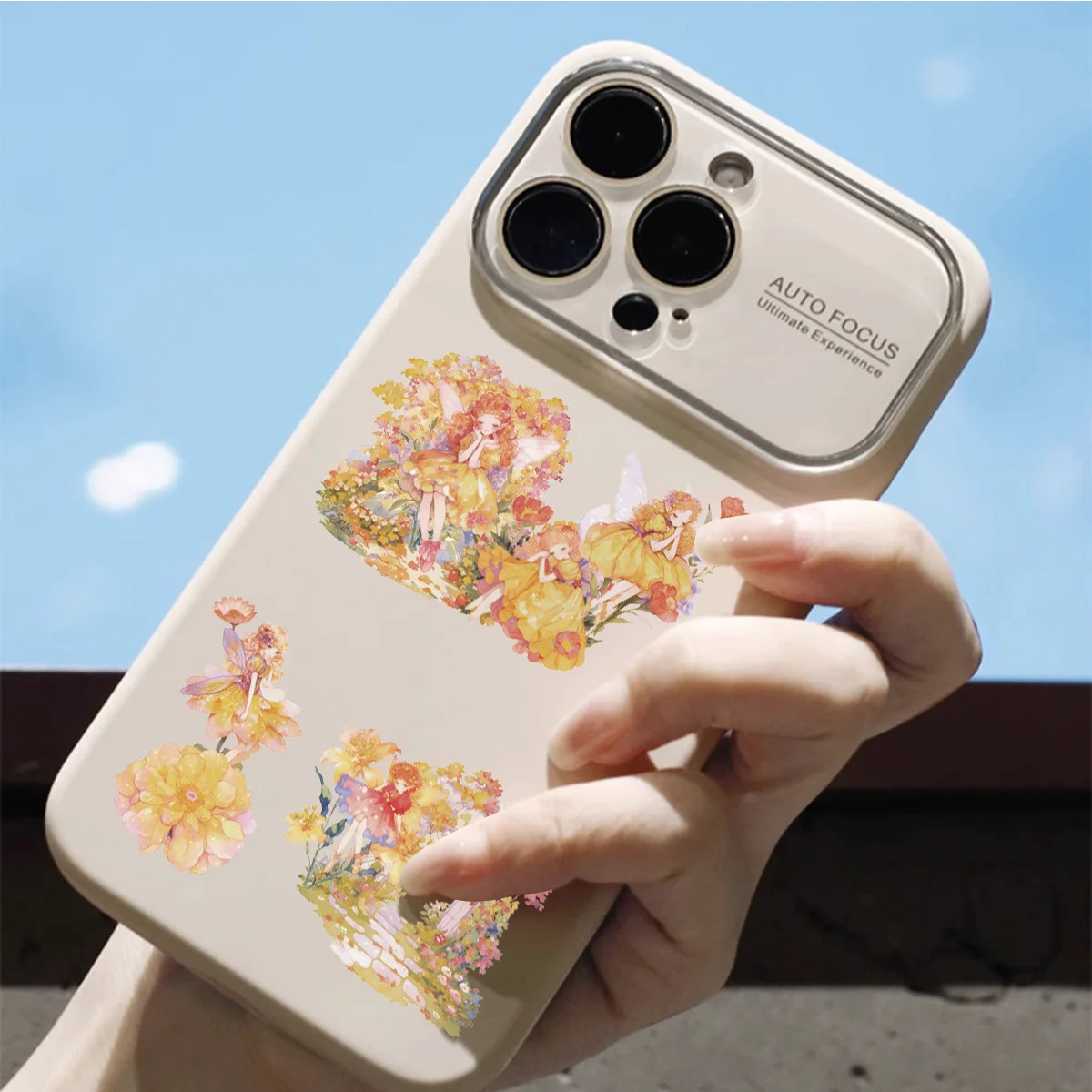 Etori Life زهرة التحوط أرض الخيال أقحوان قزم مع بوابة الأزهار نمط ملصقات خمر لمستلزمات سكرابوكينغ، عشاق الملصقات، أجهزة الكمبيوتر المحمولة، ملصقات الهاتف، اللوازم المدرسية، ملصقات الفتاة