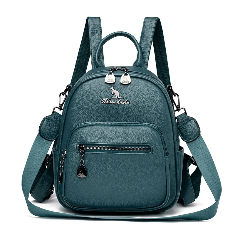 Fashion Mini Backpack High Quality PU Leather Korean Girls Multi-Functional Backpack Travel Small Backpack Female handbag 2023