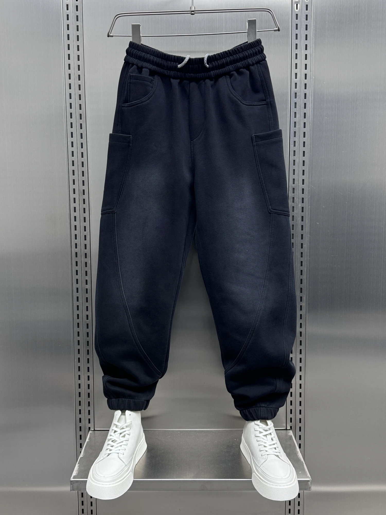 

Casual Men's Sports Pants Spring Autumn New Sle Loose Multi-ket Harajuku Sle Trendy And Haome Cuffed Long Trousers