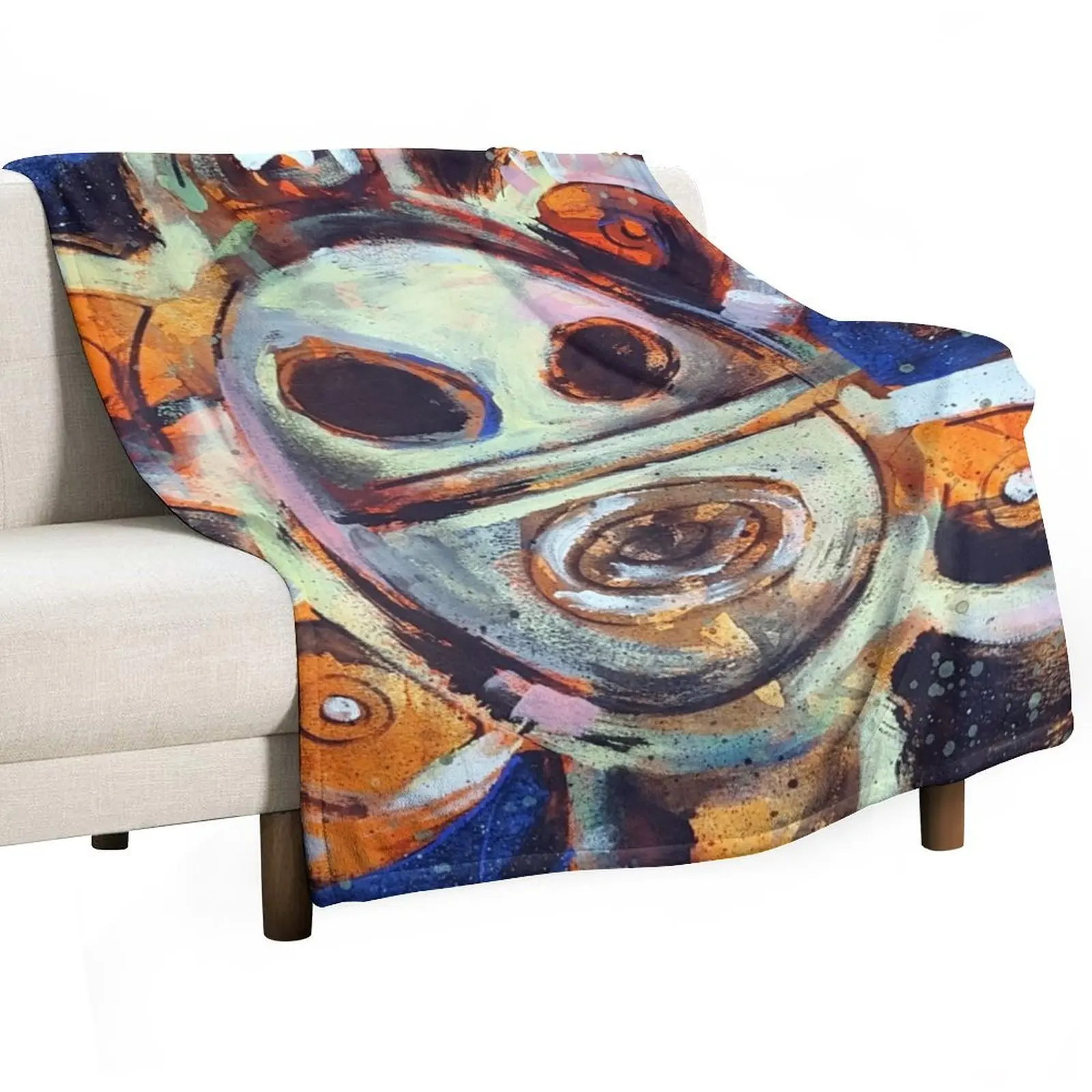 

Taino Sun of Jayuya Puerto Rican Art Throw Blanket Baby Summer Beddings Soft for sofa Blankets