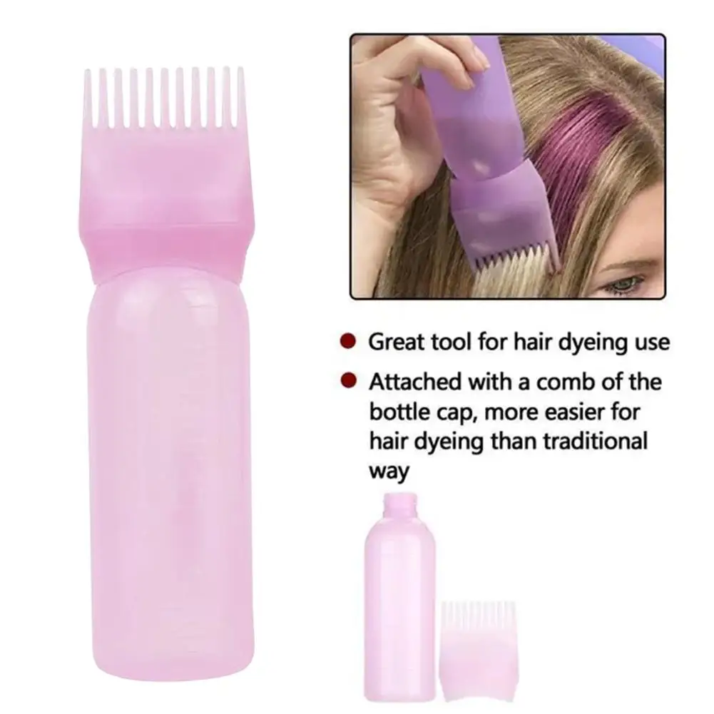 

Hair Dye Refillable Bottle Applicator Comb Multicolor Styling Dispensing Coloring Hairdressing Salon Oil Plastic Tool Hair Q1F2