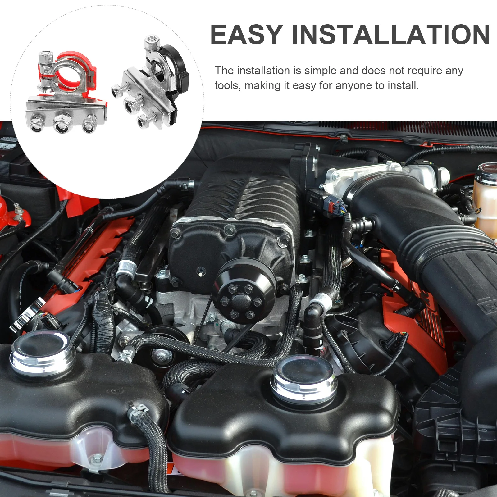 

Terminal Connector 3-Way Multi Cable Durable Automotive Clip Quick Install Clamp Car Terminal Clamps