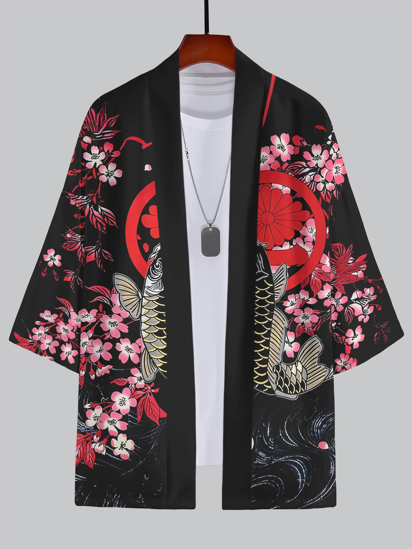2025 New Summer Men's 3D Kimono Bundle - Ukiyo - e & Dragon Patterns
