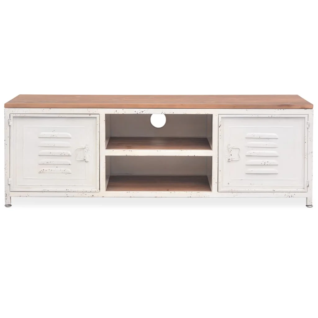 TV Media Console Television Entertainment Stands Cabinet Table Shelf 47.2"x11.8"x15.7" White