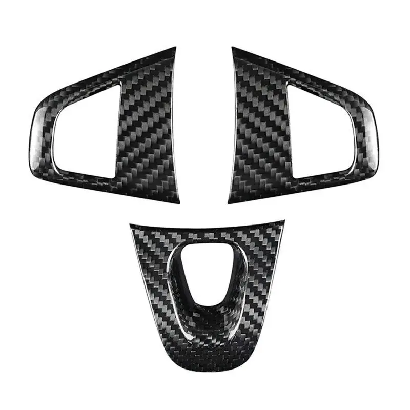 

A13Z-Real Dry Carbon Fiber Steering Wheel Trim For Renault Fluence Megane 3 RS Scenic 2009-2015 Car Accessories