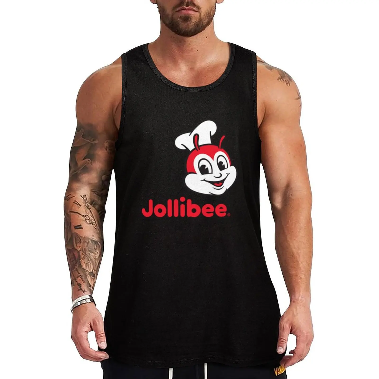 

Jollibee Tank Top men clothings summer clothes man 2025 gym shirts Sleeveless T-shirt
