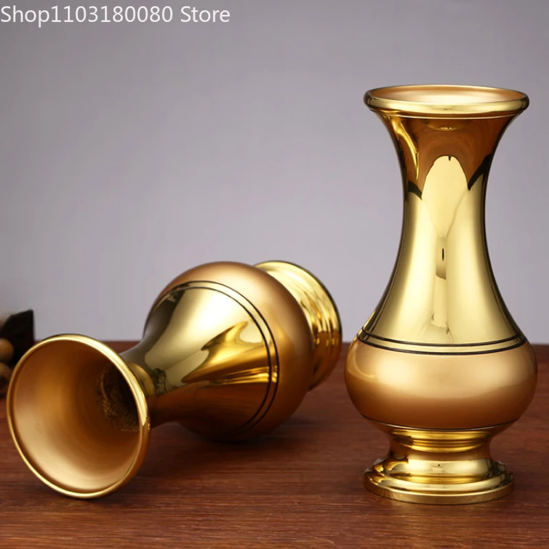 Exquisite Copper brass flower vase For Temple Home decor Large size 40cm,30cm,24cm,18cm